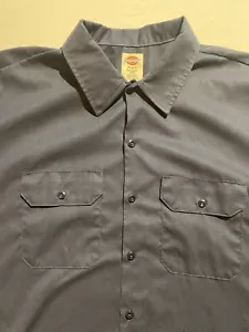 Camisa de trabajo Dickies Flex para hombre talla 2XLT azul marino manga corta mecánica duradera - Imagen 1 de 10