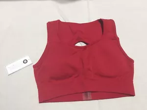 N123 ASTORIA Velocity Seamless Sports Bra Red Womens Size Large - Picture 1 of 6