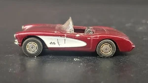 Busch HO Scale Model Maroon '57 Chevrolet Corvette Germany  u-10G - Picture 1 of 5