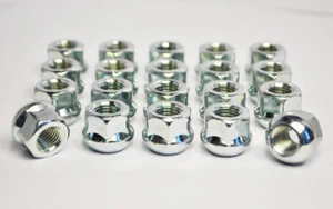 Juego de 20 tuercas de rueda de aleación abierta de radio hexagonal M12 x 1,5, 19 mm (plata) - Imagen 1 de 2