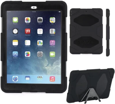 Griffin iPad Air 1 Case Survivor All-Terrain Durable Black In Slightly Tatty Box - Image 1 of 4