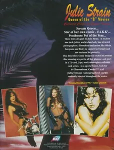1996 Julie Strain Queen of the B Movies Dealer Sell Sheet Heavy Metal - Picture 1 of 1