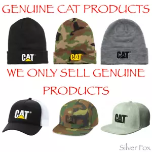 CAT CATERPILLAR FOUNDATION CONTRAST & SHERIDAN CAP HAT & TRADEMARK CUFF BEANIE - Picture 1 of 9