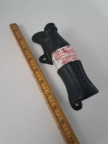 VTG Coca Cola Door Pull Handle Cast Iron Metal Zoom In On Pictures On Condition Cover