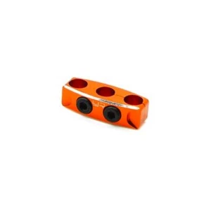 Yeah Racing Aluminium Case 12-14 Gauge Wire Guard Clamp Type B Orange - Picture 1 of 3