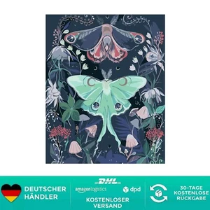 Kreatives Malen nach Zahlen für Erwachsene - Mondgöttin & Schmetterlinge 16x20 - Bild 1 von 2