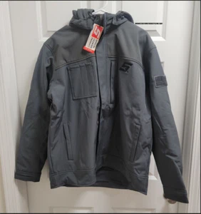 SNAP ON TOOLS HOODED JACKET INSULATED WINTER COAT ZIP UP 2022 GRAY NEW SMALL - Picture 1 of 16
