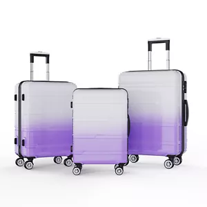 3-Teilig ABS Reisekoffer M-L-XL Rollkoffer Hartschalenkoffer Trolley Kofferset - Bild 1 von 11