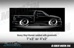 BIG BANNER F-150 Truck / Ford Lightning Art SVT 1999 2000 2001 2002 2003 2004 - Picture 1 of 24