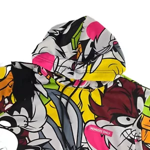 Members Only Looney Tunes Herren Medium Mehrfarbig Allover Print Pullover Hoodie - Bild 1 von 5