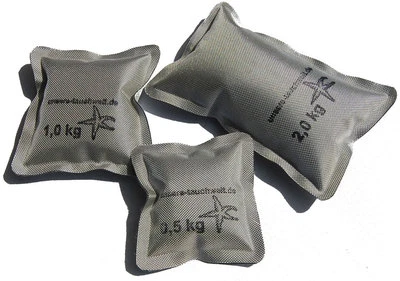 SOFTGewichte 1kg,  2kg wie Softblei, Tauchblei Gewichte zum Tauchen silber - Bild 1 von 3