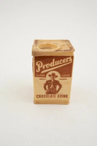 Hopalong Cassidy Producers Chocolate Milk Box (HSE3) Waxed Carton Half Pint - Picture 1 of 9