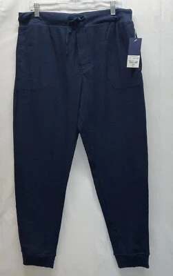NWT Men’s Stafford Sleepwear Waffle Knit Thermal Pajama Lounge Pants Navy Large - Image 1 of 4
