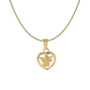 Acalee Jewelry Children´S Necklace With Heart Angel Gold 333/8K Children - Picture 1 of 4
