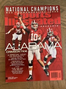 SPORTS ILLUSTRATED ALABAMA CRIMSON TIDE NATIONAL CHAMPIONS 2013 NO LABEL - Picture 1 of 3