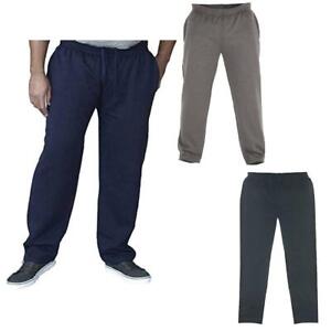  D555 Men's Big & Tall King Jogging Bottoms Trousers Open Hem Sweat Track Pants