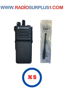 5 x Motorola DP4400E UHF Radio MDH56RDC9VA1AN & Antenna PMAE4079 - Picture 1 of 3