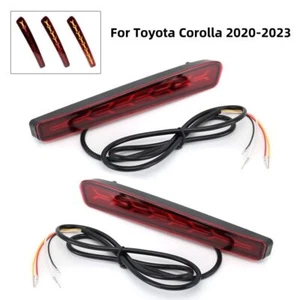 LED Rear Reflector Fog DRL Tail light for Toyota Corolla 2020-2023 LE XLE Red - Picture 1 of 12