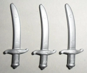 21111, espada, espada torcida, cuchillo de enterramiento, piratas, plata - Imagen 1 de 1