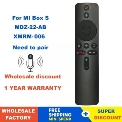 Bluetooth Voice RF Remote Control XMRM-006 For Xiaomi MI Box S MDZ-22-AB TV Box - Image 1 of 4