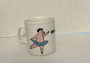 Vintage 1980 Kiln Craft Pigarina Dancing Ballerina Ironstone Coffee Mug England