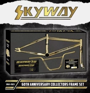 SKYWAY T/A Gold 60th Anniversary Collectors 20” BMX Frame Set Kit W/ Stolz Stand - Picture 1 of 2