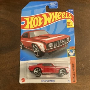 Hot Wheels '69 COPO Camaro Muscle Mania Red 2/10 #193/250 - Picture 1 of 2
