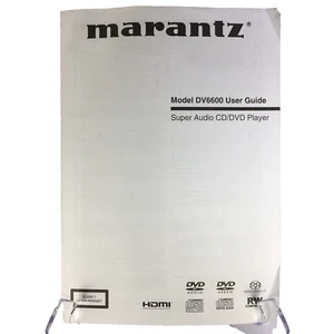 Guía del usuario MARANTZ DV6600 Super Audio reproductor de CD/DVD manual original OEM - Imagen 1 de 8