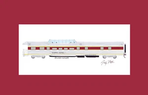 Sierra Hotel Aaprco Privatwagen 11"x17" Passepartoutdruck Andy Fletcher signiert - Bild 1 von 1