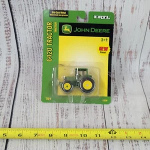 Ertl 2003 1/64 scale John deere 6420 diecast tractor with cab green and yellow - Picture 1 of 10