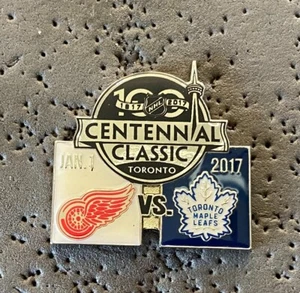 Centennial Classic Toronto Jan 1, 2017 Red Wings vs. Maple Leafs NHL Hockey Pin - Imagen 1 de 2