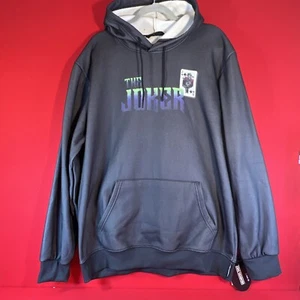 The Joker Pullover Hoodie By Members Only. Two Sided. Batman. NWT. Black Sz XL - Picture 1 of 6