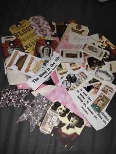10 Pieces Of Random Creepy Scary Horror Embellishments Junk Journal Scrapbooking - Picture 1 of 1