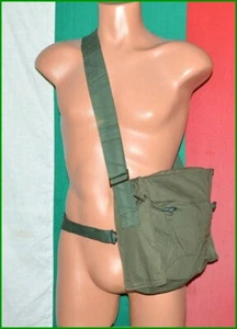 Bulgarian Army Military Gas Mask P-1 PDE Canvas Bag shouder Pouch - Picture 1 of 7