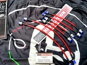 Kit 6 Tubi in treccia aeronautici specifici Abarth 500/595/695 - Pinze Standard - Zdjęcie 1 z 1