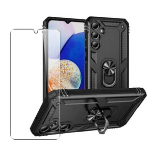 Case for Samsung Galaxy A16 Strong Phone Cover Magnetic Ring Holder Black - Picture 1 of 4