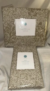 Martha Stewart Collection 2007 King Comforter Cover & Pillowcases. Coffee - Picture 1 of 7