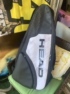 BOLSO MOCHILA HEAD RAQUETA TENIS NEGRO/BLANCO/GRIS NOVAK DJOKOVIC LIMPIO EN MUY BUENA CONDICIÓN - Imagen 1 de 24