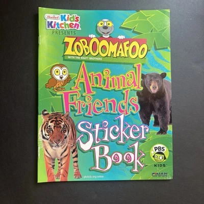 Vtg 90s Zoboomafoo STICKER BOOK New Old Stock Wild Kratts Brothers animal decal - Image 1 of 4