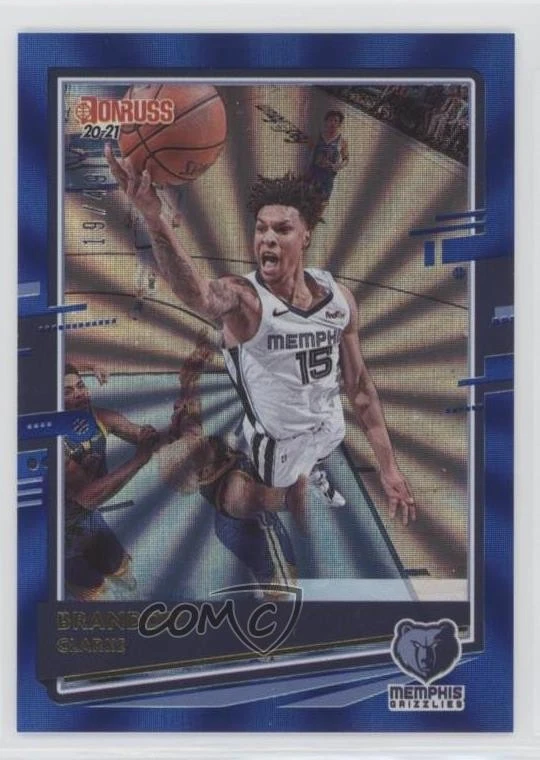 2020-21 Panini Donruss Blue Laser /49 Brandon Clarke #192 - Image 1 of 2