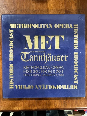 MET Broadcast WAGNER Tannhauser Flagstad/Thorborg/Melchior/Janssen.. 1941 SEALED - Image 1 of 4