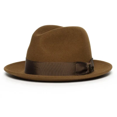 100% Wool Felt Fedora Trilby Hand Made Wider Brim Gents Hat With Band11 Colours - Image 1 of 4