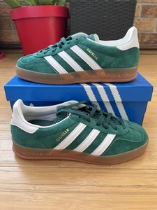Adidas Gazelle Indoor Collegiate Green Cloud White Gum - UK 4 - Brand New in Box - Picture 1 of 6