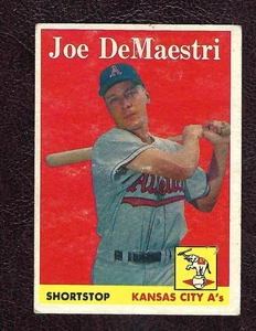 1958 Topps Baseballkarte #62 Joe De Maestri, Kansas City Athletics, sehr guter Zustand! - Bild 1 von 2