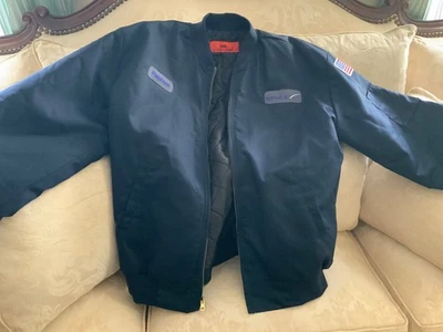 SpaceX Cintas Employee Work Jacket Blue Large - Image 1 of 4