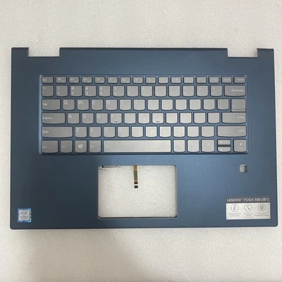 Lenovo Yoga 730-15IWL Palmrest Backlit Keyboard Blue 5CB0U65209 Au La2 - Image 1 of 4