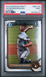 Jacob Misiorowski 2022 Bowman Draft #BDC132 cromo PSA 9, envío gratuito - Imagen 1 de 2