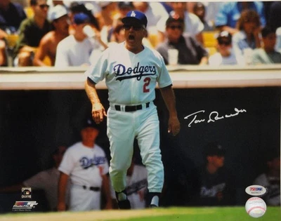Tommy Lasorda Signed Autographed 11x14 Photograph Dodgers Walking Silv PSA/DNA - Image 1 of 2