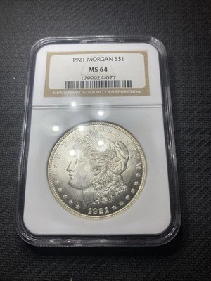1921 Morgan Dollar NGC MS64! - Image 1 of 2