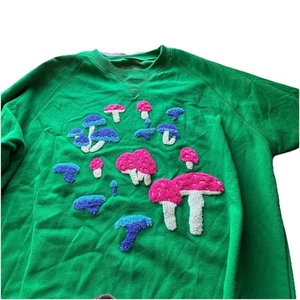 NUEVO SIN ETIQUETAS Modest Mouse XL Sudadera Unisex Verde Apliques de Setas Difusas - Imagen 1 de 14